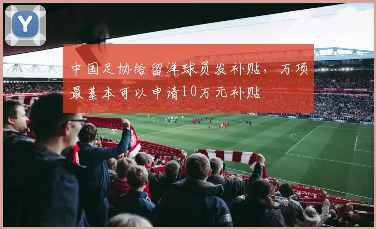 中国足协给留洋球员发补贴，万项最基本可以申请10万元补贴
